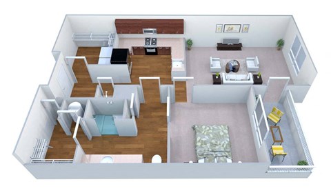 Legacy at Walton Heights A1 Floor Plan